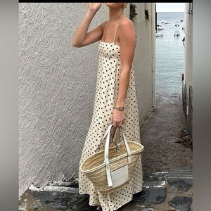 Commense Spaghetti Strapped Diamond Printed maxi dress